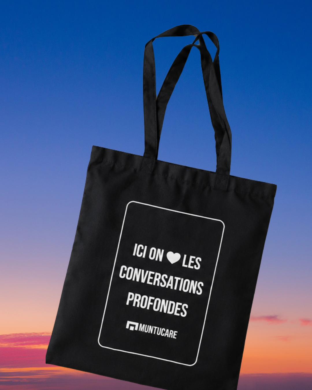 Totebag MuntuCare "Ici on aime les conversation profondes"